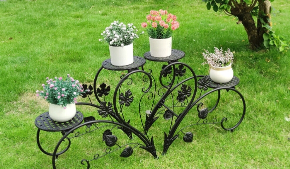 flower pot stand outdoor
