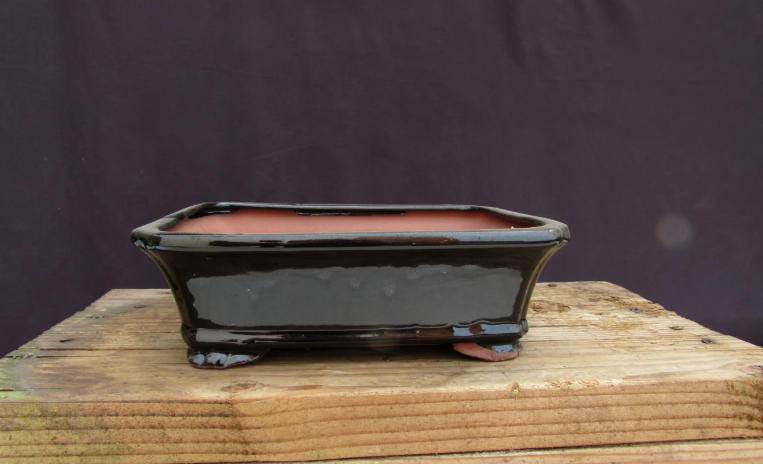 black ceramic pot