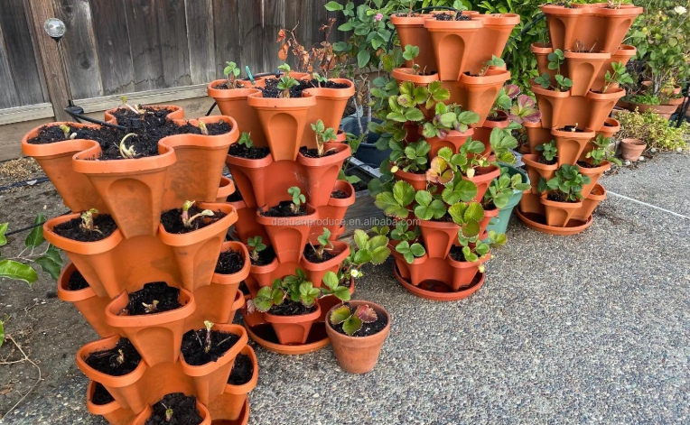 stackable flower pots