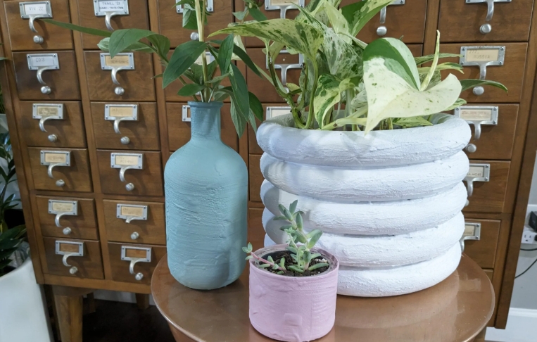 recycled plant pots