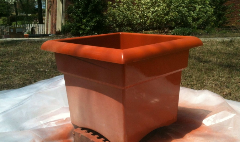 square plastic plant pots