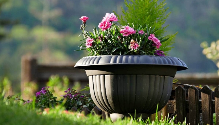 plant pots with water reservoir