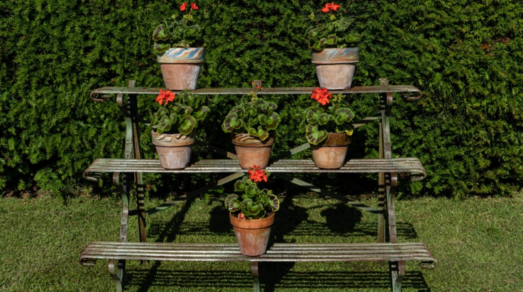 multi level plant stand outdoor