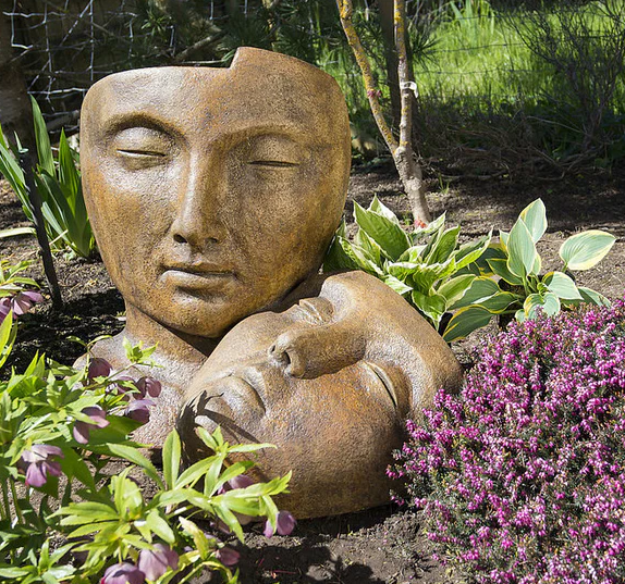 Face Garden Sculpture