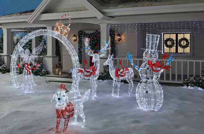 How to Combine Outdoor Christmas Lights with Indoor Decor