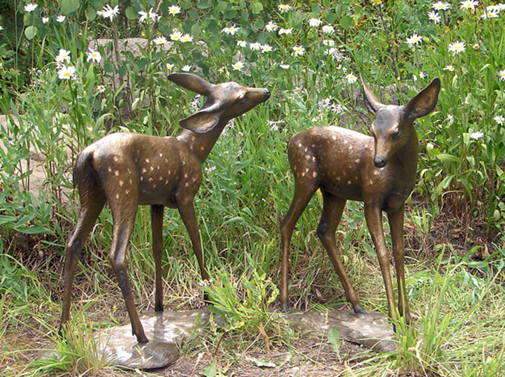 Life Size Outdoor Deer Statues2