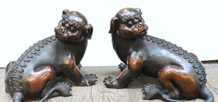 Classic Lion Sculptures for Front Door Guarding