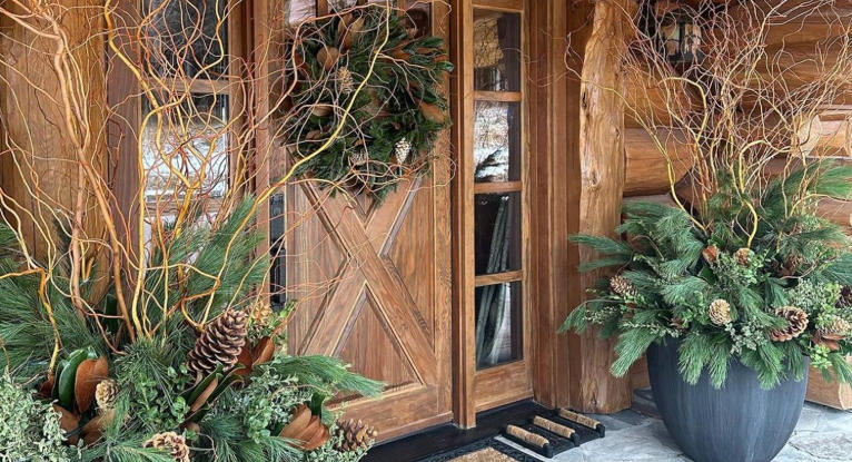 How to Style Black Planters for a Modern Front Door