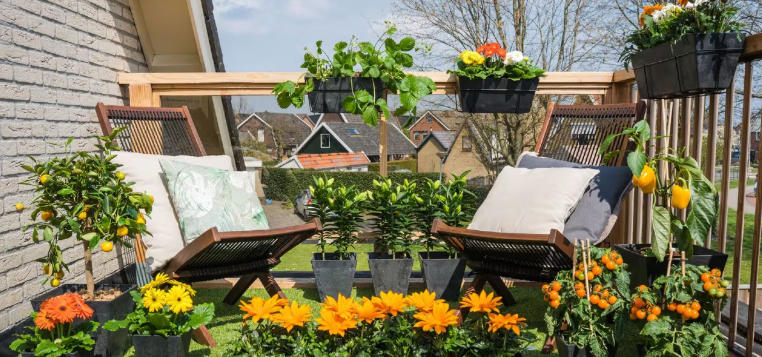 How to Use Round Planters to Soften Entrance Lines