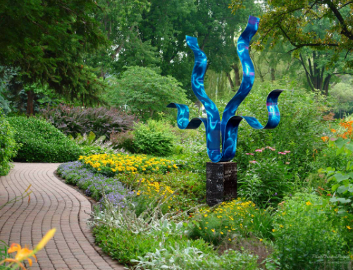 How to Blend Sculptures Into a Natural Garden Entrance