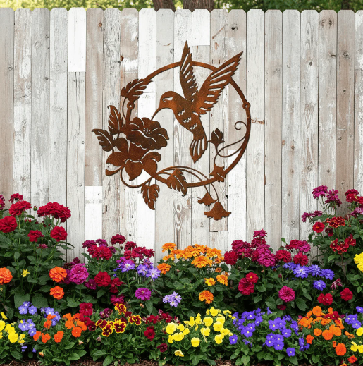 Metal wall art ideas for outdoor spaces
