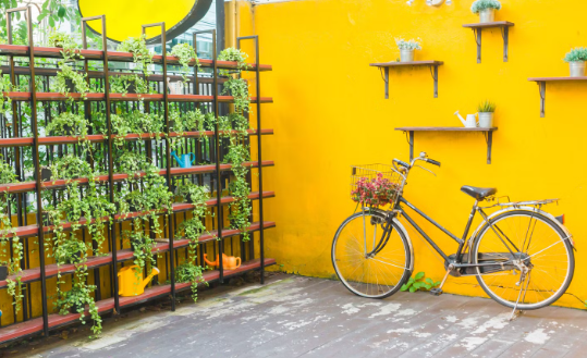 How to decorate exterior walls on a budget