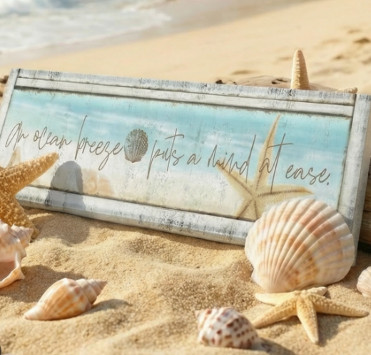 Outdoor wall decor for coastal vibes