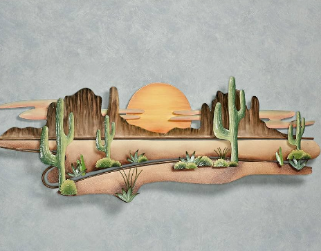 Outdoor wall decor for desert landscapes