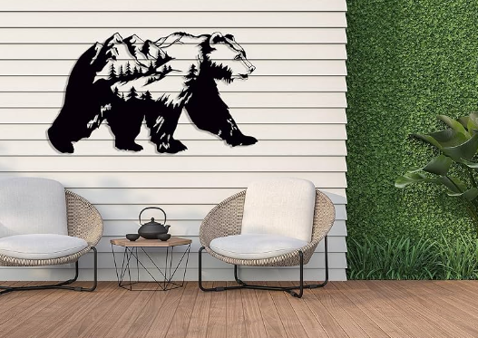 Outdoor wall decor for artistic expression