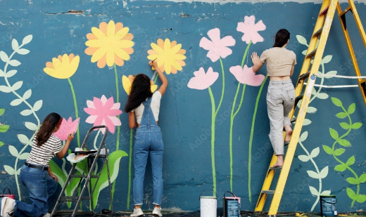 Outdoor wall decor for sustainable design