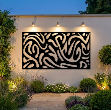 Outdoor wall decor for modern outdoor design