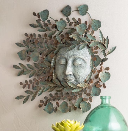 Outdoor wall decor with artistic designs