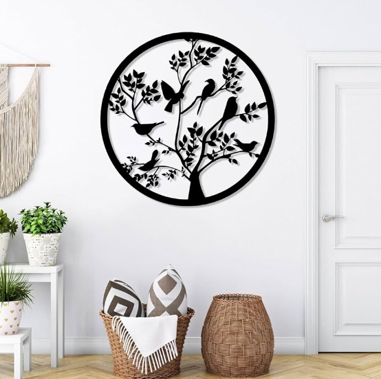 Outdoor wall decor for backyard elegance