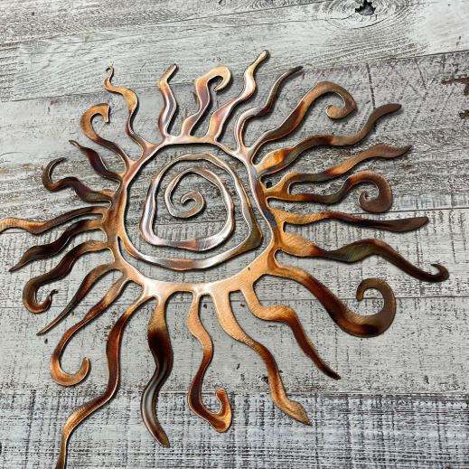 Outdoor wall decor with artistic flair